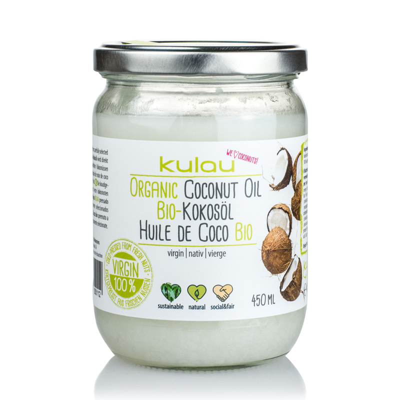 Produktfoto vom KULAU Bio-Kokosöl 450ml.