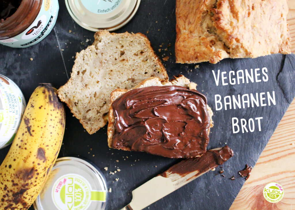 Veganes Bananenbrot mit Kokosöl und Kokosblütenzucker – einfach und super saftig!